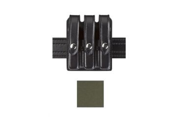 Image of Safariland Model 777 Slim Triple Mag Pouch w/Flap STX FGR Fits Glock 17 77783543PBLMS36