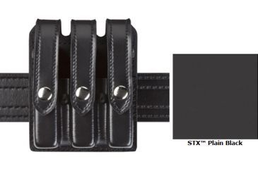 Image of Safariland Model 777 Slim Triple Mag Pouch w/Flap STX B/W Fits Glock 20 21 777-383-48PBL