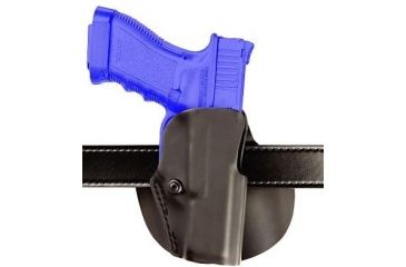 Image of Safariland Paddle Holster for Pistols, Left Hand, STX Plain Black Belt Loop Only 1.5in. and 1.75in. belt slots 5188-53-412-K15