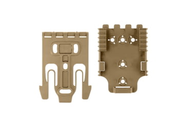 Image of Safariland Quick Locking System Kit, QLS 19 Locking Fork, 2 QLS 22 Receiver Plate, Flat Dark Earth Brown, 1337305
