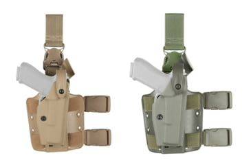 Image of Safariland QR 6005-140 SLS Tactical Holster, Flat Dark Earth, OD Green