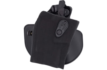 Image of Safariland 6378RDSC STI International Staccato 4.4in OWB Paddle Holster, Right, Cordura, Duty, Black, 6378RDSC-15827-781