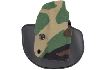 Image of Safariland Gravity Glock 43X/48 OWB Paddle Holster, Right, Cordura, Concealment, Woodland Camo, GRAVITY-0-896-A-0-C1-C991