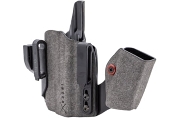 Image of Safariland Incog X Springfield Armory Echelon 4in IWB Holster, Clip Mag Caddy, Right, Suede, Concealment, Gray, INCOG-0-57-A-0-CX2-61-MC