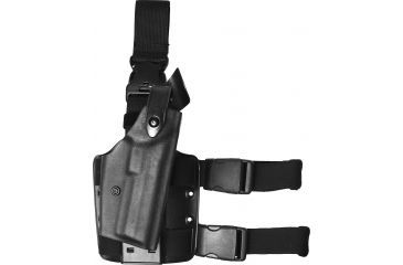 Image of Safariland 6005 SLS Quick Release Thigh Holster, STX TAC Black, Right Hand - H&amp;K HK 45 - 393-121 