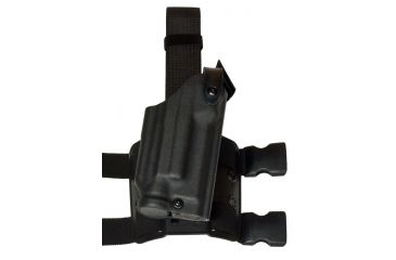 Image of Safariland 6004 SLS STX Tactical Black Right Hand Drop Leg Holster - Springfield Operator 1911-A1