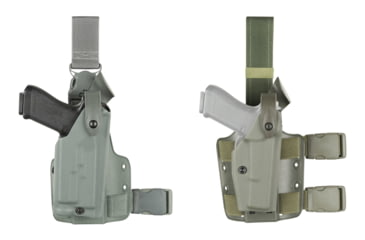 Image of Safariland SLS Tactical Holster - OD Green, Right 6004-51921-561, Foliage Green, OD Green