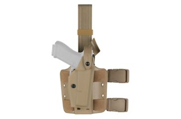 Image of Safariland 6004 SLS Tactical Holster w/Dbl Leg Straps, Sig Sauer220/226, STX Flat Dark Earth, Left Hand, No Rails, 6004-77-552