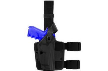 Image of Safariland SLS Tactical Holster, Right Hand, STX Tactical Black Leg Shroud Single 6004-5340-121-SP10
