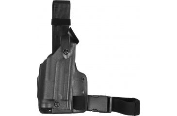 Image of Safariland SLS Tactical Holster, Right Hand, STX Tactical Black Leg Shroud Single Strap 6004-17421-121-SP10 