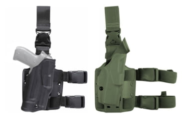 Image of Safariland S&amp;W M&amp;P 6355 Tactical Holster, Black, OD Green