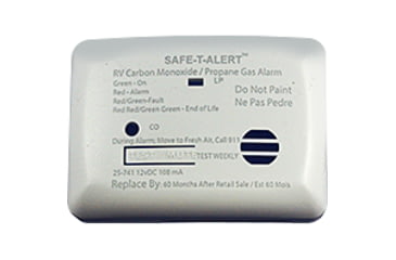 Image of Safe-T-Alert By Mti Industries Mini Dual Lp/Co Alarm - 12V, 25 Series Surface-Mount, White, 25-741-WT