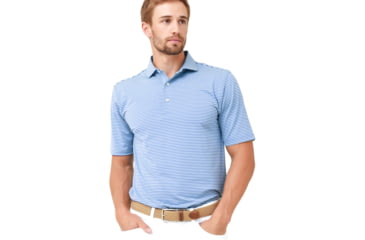 Image of Saint Bernard Connor Stripe Performance Polo - Mens, connor-st-per-polo