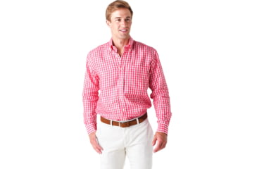 Image of Saint Bernard Linen Check Button-Down Shirt -Mens, ms-li-ch-but-d-shirt