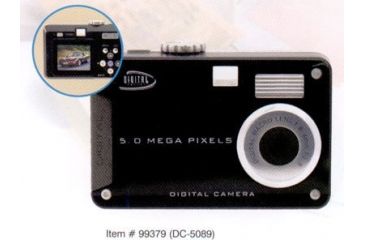 Image of Sakar 5.0 Megapixel Digital Camera Kit w/ Case &amp; Tripod &amp; Lens Kit 99379