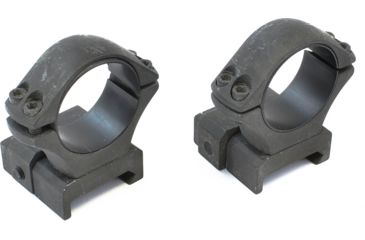 Image of Sako Optilock Ring and Base Set - Phosphate Finish - 1in. Diameter - LOW fits Picatinny rails S180F919