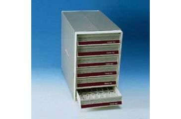 Image of Sakura Finetek Tissue-Tek Embedding Ring Filing Cabinet, Sakura Finetek 4169 Cabinet With 1000 White Embedding Rings