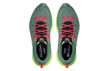 Image of Salewa Dropline Hiking Shoes - Womens, Feld Green/Fluo Coral, 7, 00-0000061369-5585-7