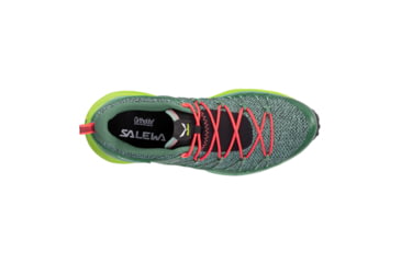 Image of Salewa Dropline Hiking Shoes - Womens, Feld Green/Fluo Coral, 7, 00-0000061369-5585-7