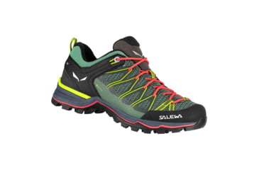 Image of Salewa MTN Trainer Lite GTX Hiking Boots - Womens, Feld Green/Fluo Coral, 10, 00-0000061362-5585-10