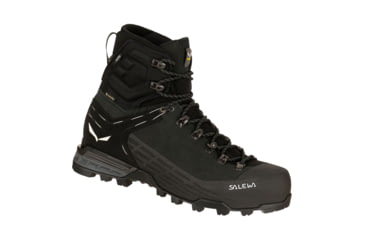 Image of Salewa Ortles Ascent Mid GTX Shoes - Mens, Black/Black, 9, 00-0000061408-971-9