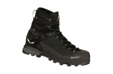 Image of Salewa Ortles Ascent Mid GTX Shoes - Womens, Black/Black, 10, 00-0000061409-971-10