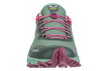 Image of Salewa Ultra Train 3 Hiking Shoes - Womens, Duck Green/Rhododendon, 9, 00-0000061389-5085-9