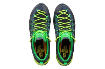 Image of Salewa Wildfire Edge Climbing Shoes - Mens, Ombre Blue/Fluo Yellow, 13, 00-0000061346-3840-13