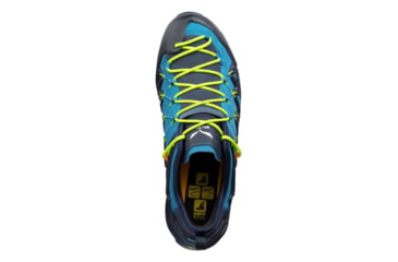 Image of Salewa Wildfire Edge Climbing Shoes - Mens, Premium Navy/Fluo Yellow, 9, 00-0000061346-3988-9