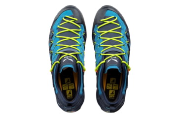 Image of Salewa Wildfire Edge Climbing Shoes - Mens, Premium Navy/Fluo Yellow, 9, 00-0000061346-3988-9