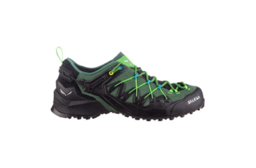 Image of Salewa Wildfire Edge GTX Climbing Shoes - Mens, Myrtle/Fluo Green, 8, 00-0000061375-5949-8
