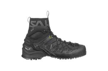 Image of Salewa Wildfire Edge Mid GTX Climbing Shoes - Mens, Black/Black, 8, 00-0000061350-971-8