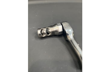 Image of Salmon River Solutions CB/Banish Gold Muzzle Brake, .30 Cal, 1/2x28, Titanium, 1141