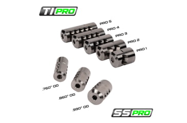 Image of Salmon River Solutions Srs Ti Pro 2 ST .990 Muzzle Brake, 5/8x24, Titanium, 1128