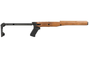 Image of Samson Ruger Mini-14 Folding Stock w/Polymer Grip, Walnut Finish, Right Hand, Black Oxide, 10-00001-03