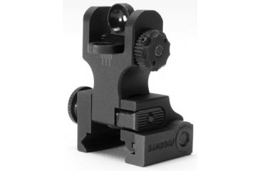 Image of Samson Aluminum Top Mounted Deployable Rear Sight, Black, 02-00030-01