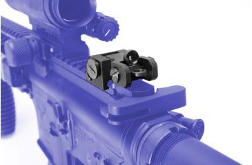 Image of Samson Aluminum Top Mounted Deployable Rear Sight, Black, 02-00030-01