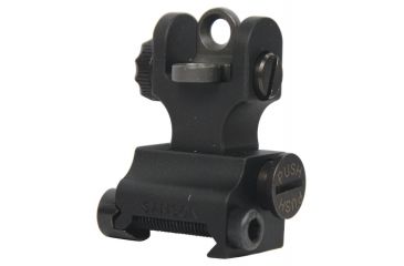 Image of Samson Manual A2 Style Folding Standard Dual Aperture Sight, AR-15, Black, 02-00039-01