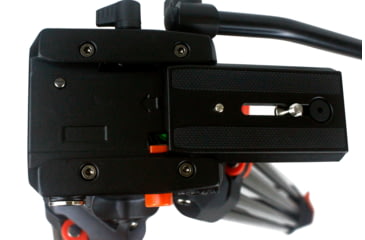 Image of SAMURAI Broadcast Pro Plus Professional 3-Section w/Fluid Head Video Tripod, Black, BROADCASTPlus