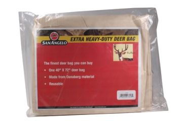 Image of San Angelo Extra Heavy Duty Deer Bag 40x72 Inch Washable and Reusable With 2 Field Dressing Gloves SA-13700