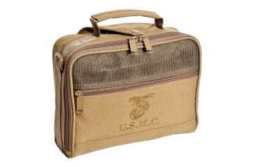 Image of Sandpiper of California Bag, Toiletry Bag with USMC Emblem, Coyote Brown 6605-O-CB-USMC