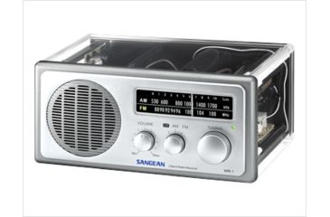 Image of Sangean AM/FM Analog Tuning w/LED Indicator, Dynamic Bass, Clear, Medium, WR-1CL