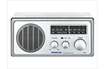 Image of Sangean AM/FM Analog Tuning w/LED Indicator, Dynamic Bass, Clear, Medium, WR-1CL