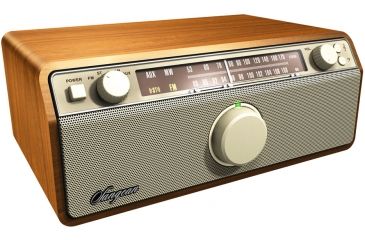 Image of Sangean AM/FM Analog w/ AUX-In, Bass &amp; Treble Control, 2.1 Channel System, Walnut WR-12