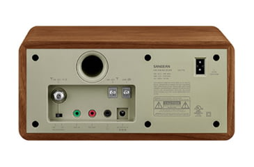 Image of Sangean AM / FM Analog Wooden Cabinet Radio, Walnut-Silver, SG-116