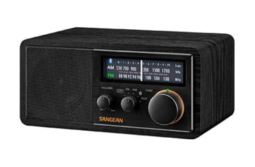 Image of Sangean AM / FM / Aux-in / Bluetooth Wooden Cabinet Radio, Black, SG-118