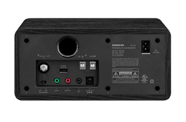 Image of Sangean AM / FM / Aux-in / Bluetooth Wooden Cabinet Radio, Black, SG-118