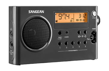 Image of Sangean AM / FM Compact Digital Tuning Portable Radio, Gray-Black, SG-106