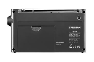 Image of Sangean AM / FM Compact Digital Tuning Portable Radio, Gray-Black, SG-106