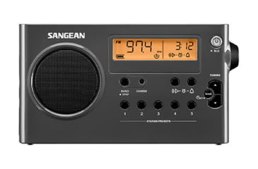 Image of Sangean AM / FM Compact Digital Tuning Portable Radio, Gray-Black, SG-106